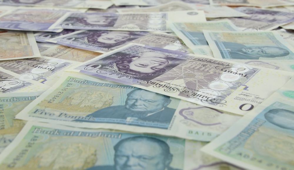 British pound banknotes