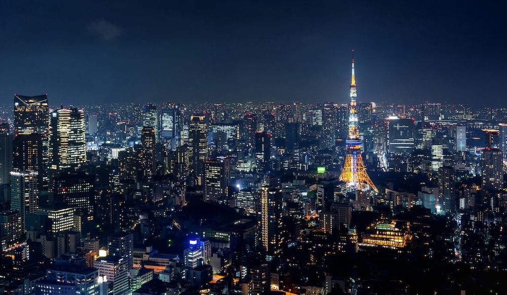 Tokyo skyline at night
