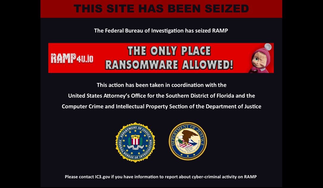 Notorious Russia-based RAMP cybercrime forum apparently seized by FBI - threcord.media(cybercrime)