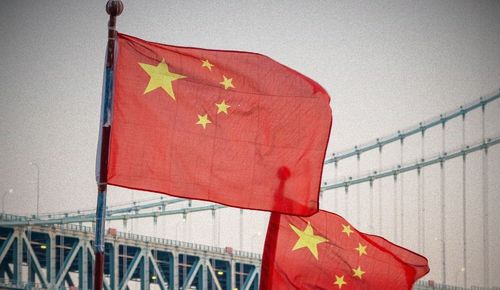 China flags