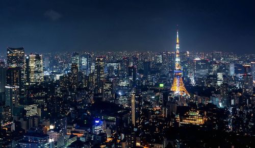 Tokyo skyline at night